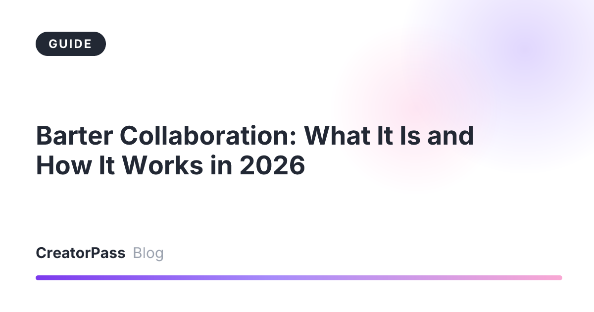 Barter Collaboration: What It Is and How It Works in 2026