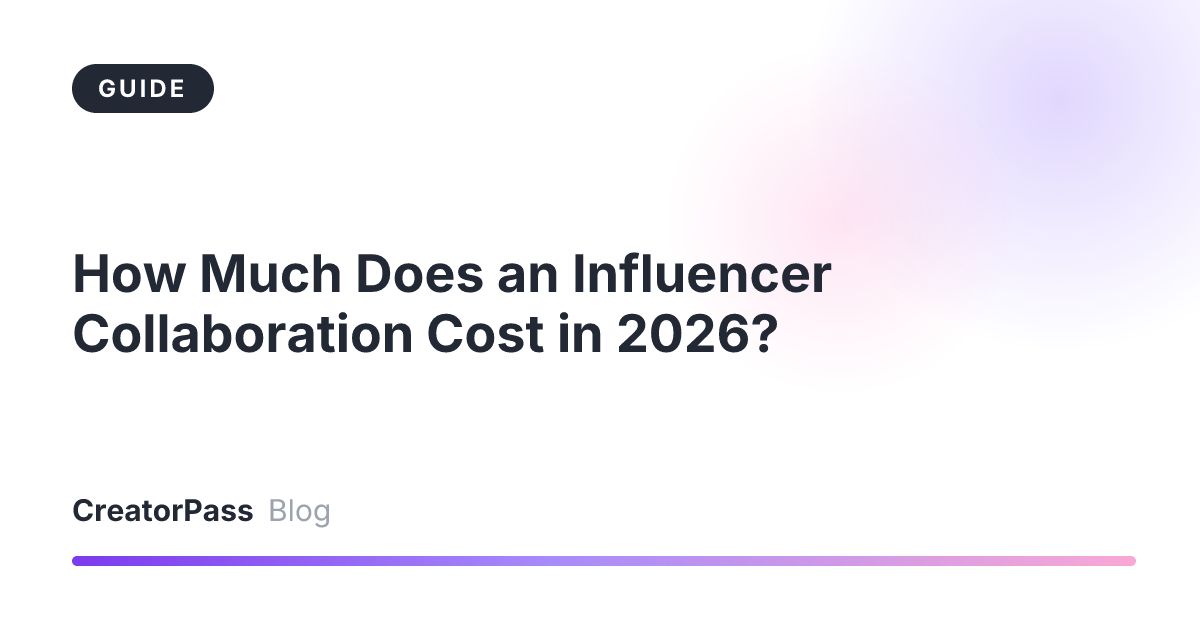 How Much Does an Influencer Collaboration Cost in 2026?