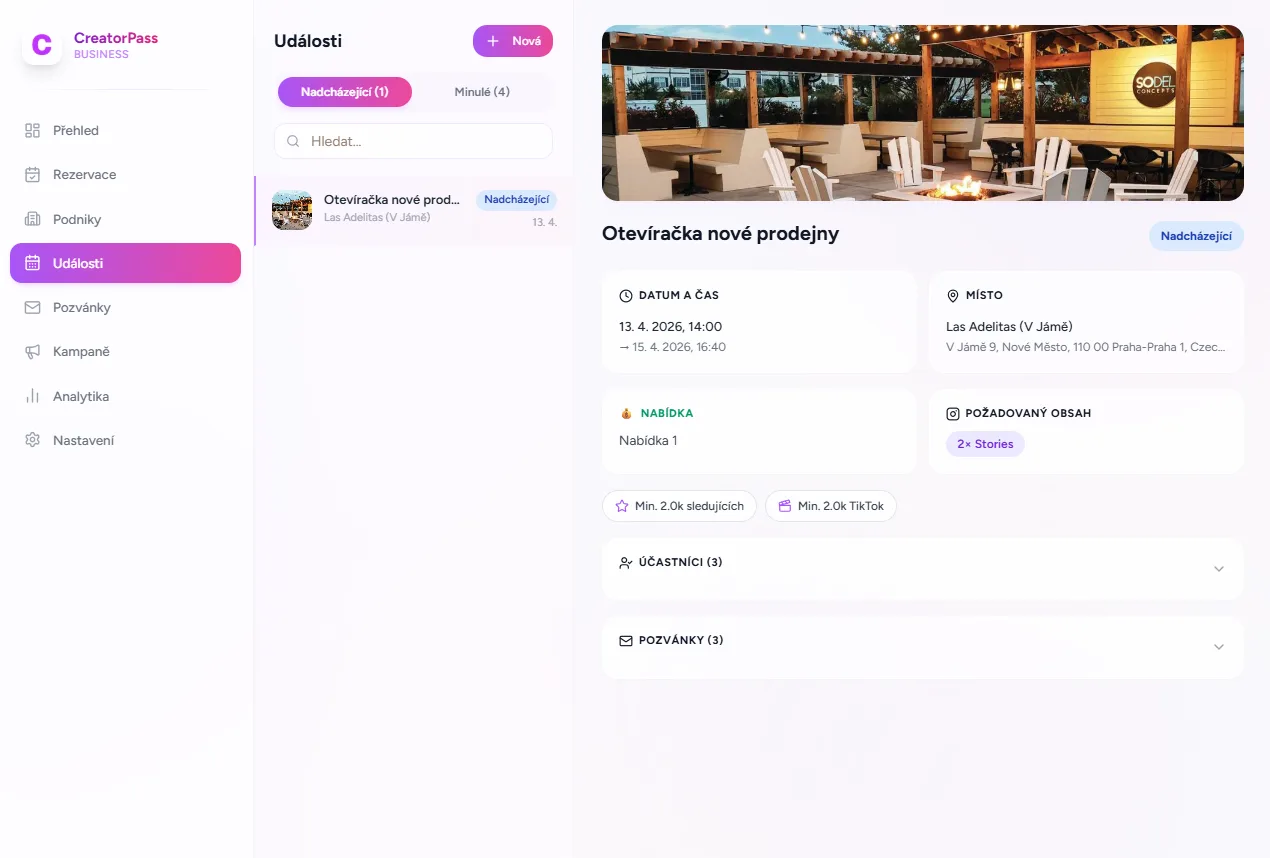 CreatorPass dashboard preview